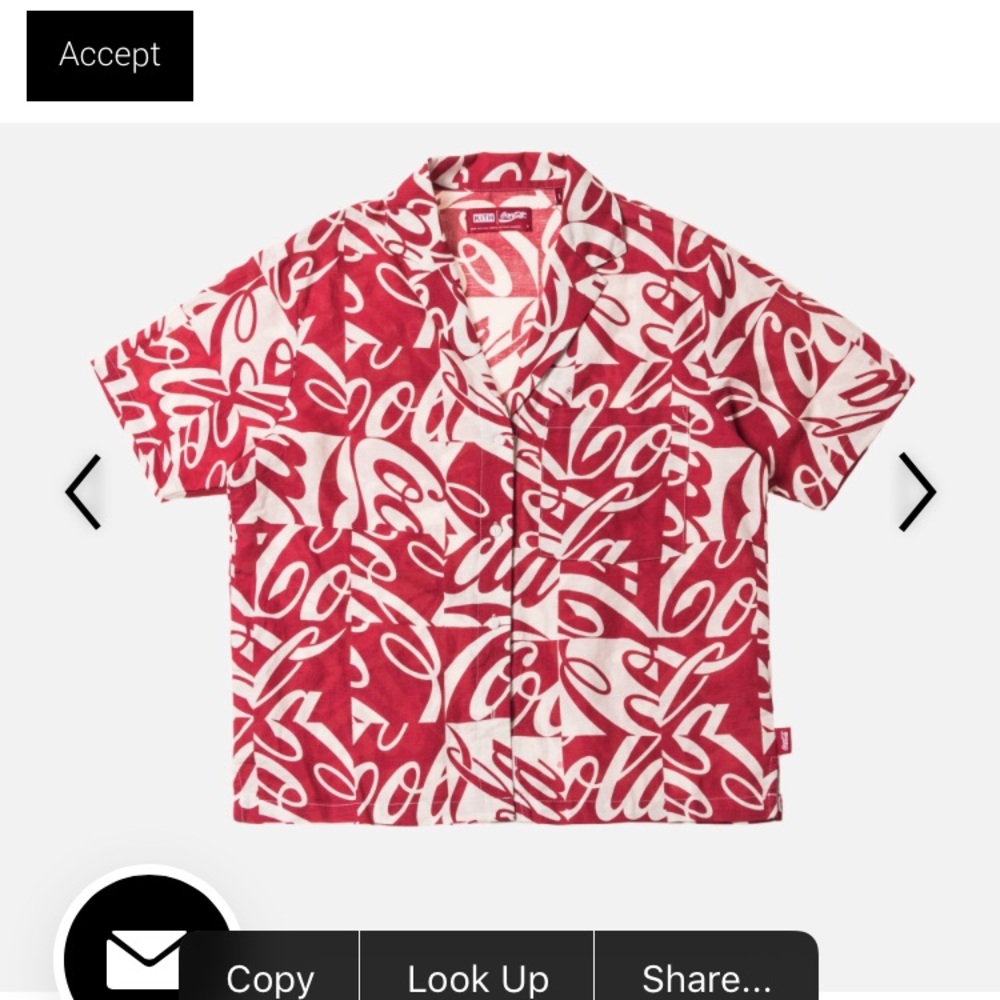 Kith coco cola button up